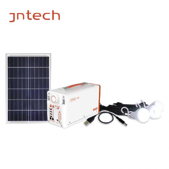 مصدر طاقة محمول من Jntech يعمل بالطاقة الشمسية بقوة 12 فولت وبجهد آمن
