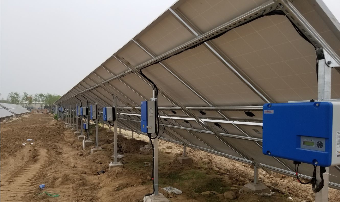  JNTECH مشروع المضخة الشمسية في بكين داشينغ المطار الدولي مقبول