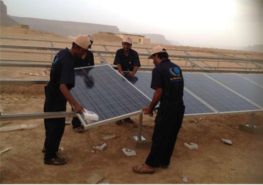  22 كيلو واط نظام المضخات الشمسية في حضرموت ، اليمن